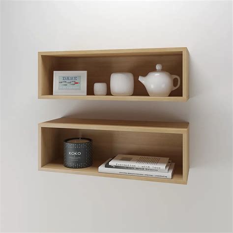 floating rectangular wall shelves